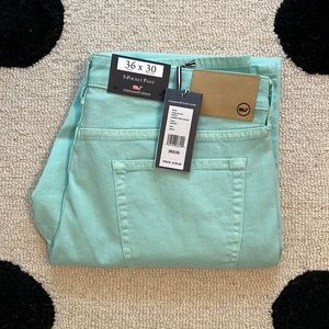 NWT Vineyard Vines Light Green 5-Pocket Pant 36x30